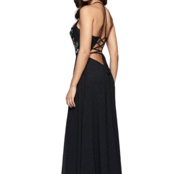 NWT Faviana 10000 Prom Dress Chiffon Blue Size 0 - Picture 3 of 8